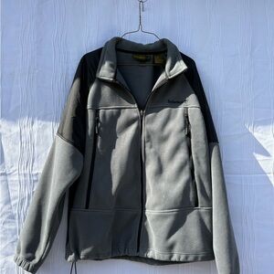 Timberland brand fleece jacket full zip grey men’s size large